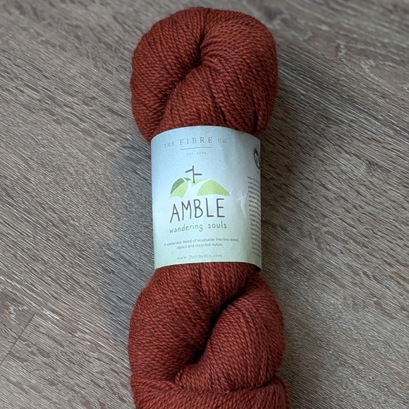 The Fiber Co Amble Wandering Souls Fingering Weight Yarn Colorway Nutkin - Picture 2 of 4